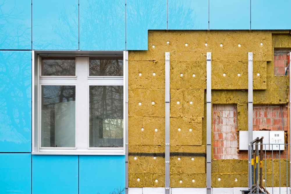 styropian na ścianie